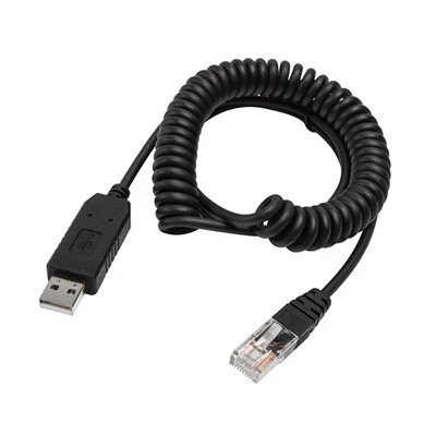 Coiled USB Tip A USB Biex RJ45 Barcode Scanner Cable Għal Datalogic GD/GM/QD/QM Serje GD4330 GD4430